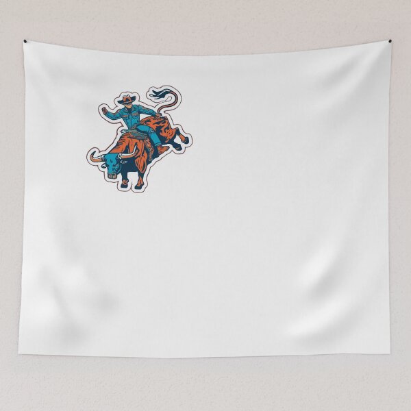Item preview, Bull Rider in Action - Rodeo Cowboy Sticker designed and sold by NiftyWrx.