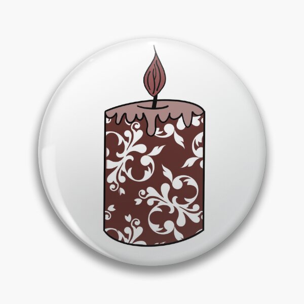 Item preview, Burgundy candle with filigree design designed and sold by sunnymuffin21.