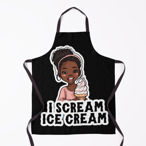 Item preview, I scream Ice cream, black girl with ice cream designed and sold by Culmika.