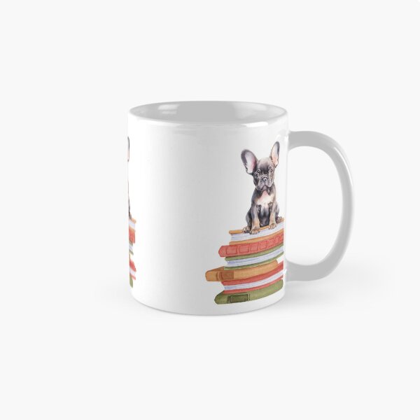 Item preview, French Bulldog Puppy And Books designed and sold by TheAnimalZ00.