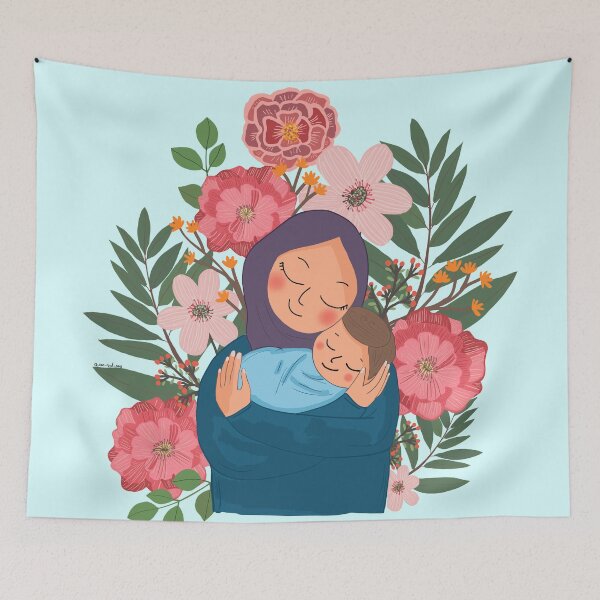 Item preview, New mom and baby boy designed and sold by MadebySan.
