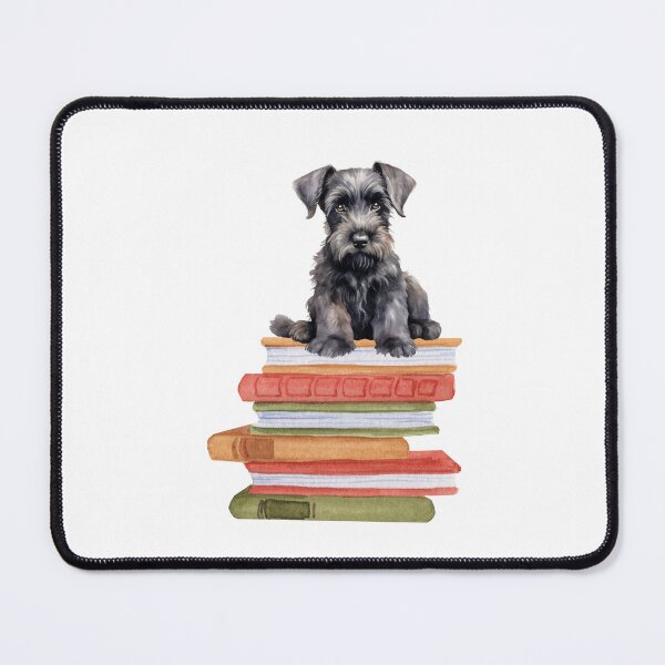 Item preview, Giant Schnauzer Puppy And Books designed and sold by TheAnimalZ00.