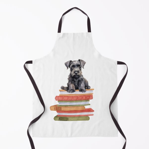 Item preview, Giant Schnauzer Puppy And Books designed and sold by TheAnimalZ00.