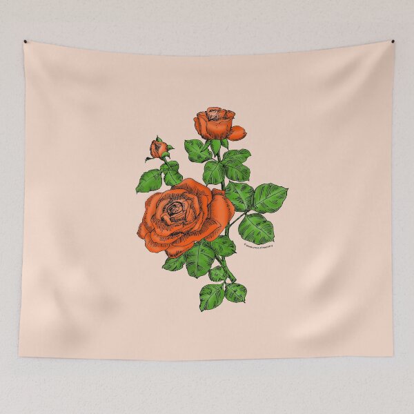 Item preview, Orange High-Centered Rose Bloom Double 16-25 Petals In 3+ Rows designed and sold by Rachael Taylor.