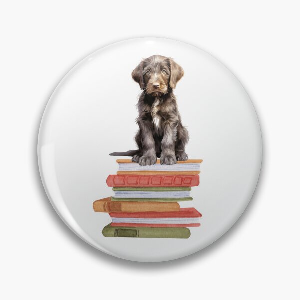 Item preview, German Wirehaired Pointer Puppy And Books designed and sold by TheAnimalZ00.