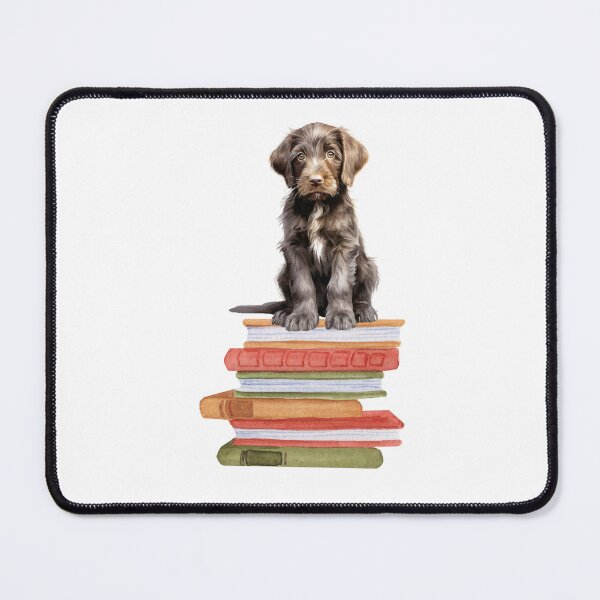 Item preview, German Wirehaired Pointer Puppy And Books designed and sold by TheAnimalZ00.