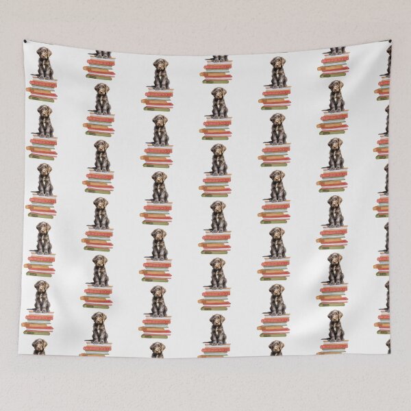 Item preview, German Wirehaired Pointer Puppy And Books designed and sold by TheAnimalZ00.