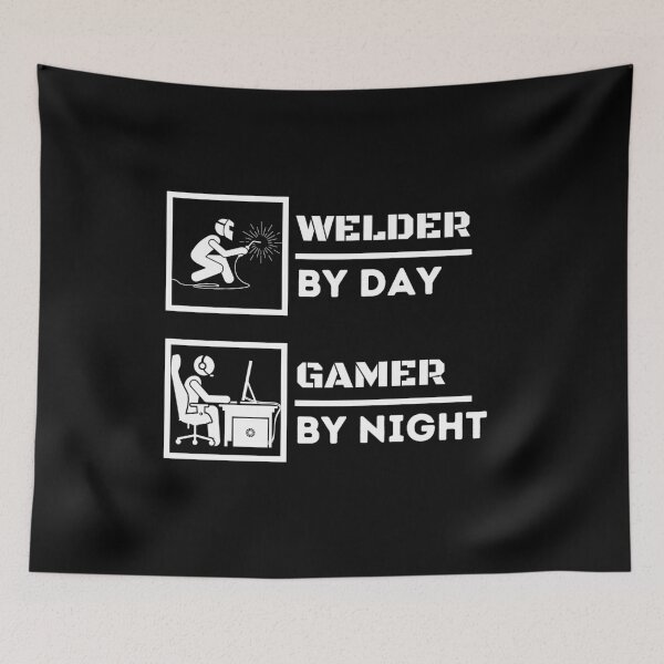 Item preview, Welder By Day Gamer By Night designed and sold by Dailey-FS.