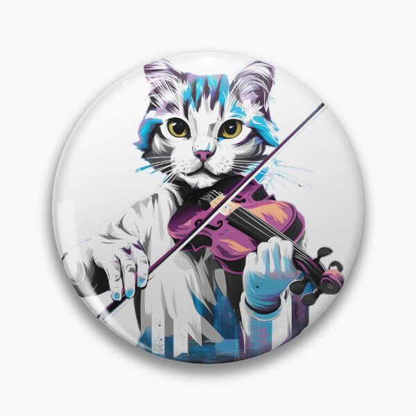 Item preview, Cat playing the violin designed and sold by Tajdi.