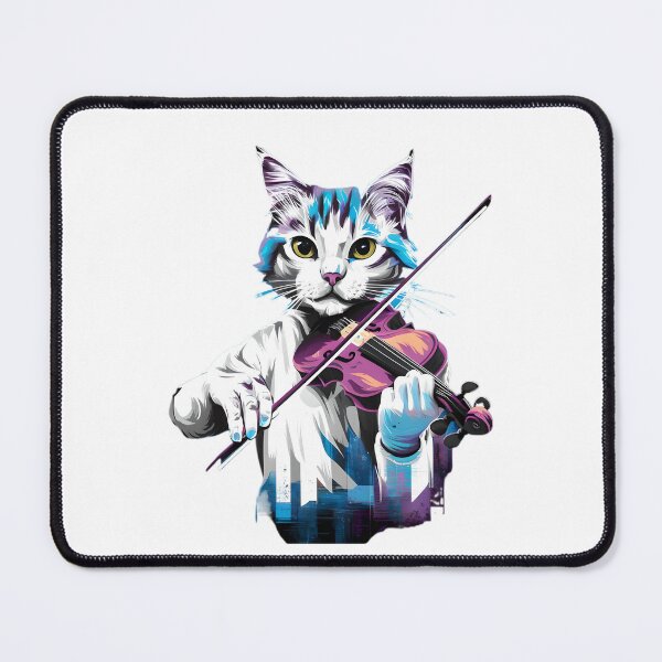 Item preview, Cat playing the violin designed and sold by Tajdi.