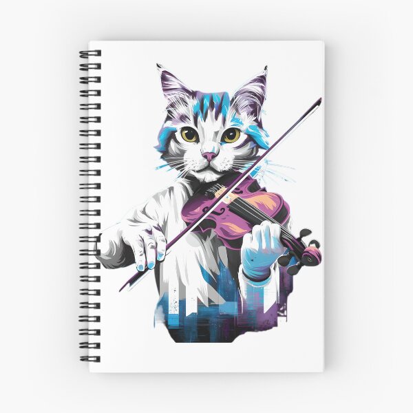 Item preview, Cat playing the violin designed and sold by Tajdi.