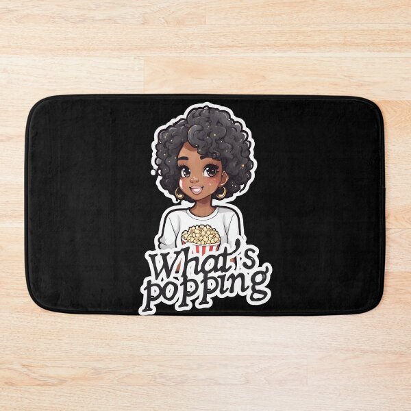 Item preview, What's popping, black girl with popcorn  designed and sold by Culmika.