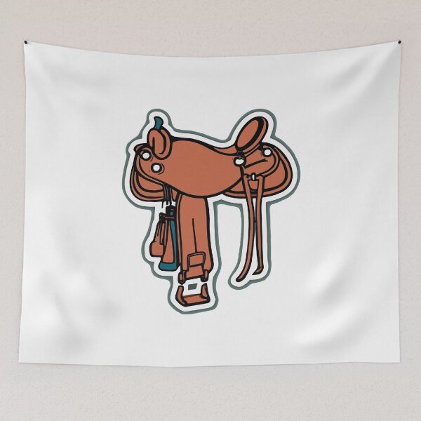 Item preview, Western Saddle Rodeo Artwork designed and sold by NiftyWrx.