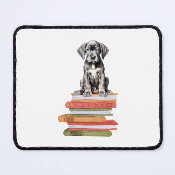 Item preview, Great Dane Puppy And Books designed and sold by TheAnimalZ00.