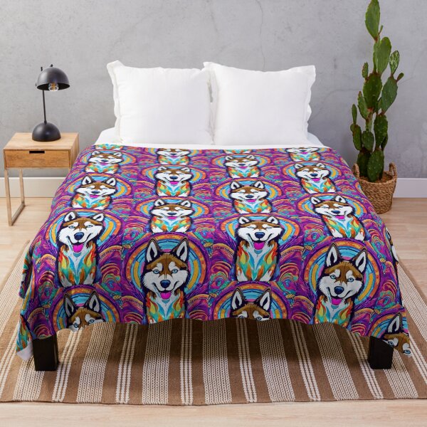 Item preview, Psychedelic Siberian Husky designed and sold by Fredster1966.