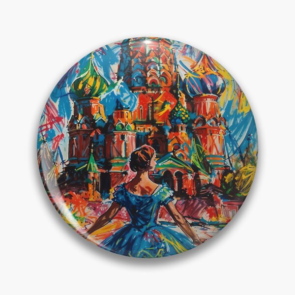 Item preview, Abstract Russian Artwork - Saint Basil's Cathedral and Ballet designed and sold by feether-store.