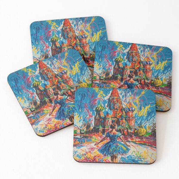 Item preview, Abstract Russian Artwork - Saint Basil's Cathedral and Ballet designed and sold by feether-store.