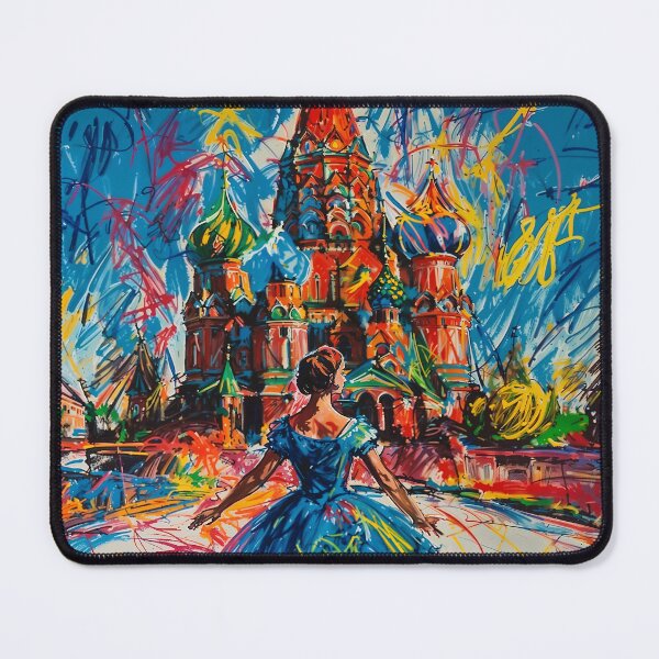 Item preview, Abstract Russian Artwork - Saint Basil's Cathedral and Ballet designed and sold by feether-store.