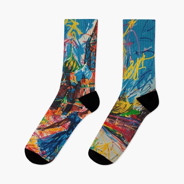 Item preview, Abstract Russian Artwork - Saint Basil's Cathedral and Ballet designed and sold by feether-store.