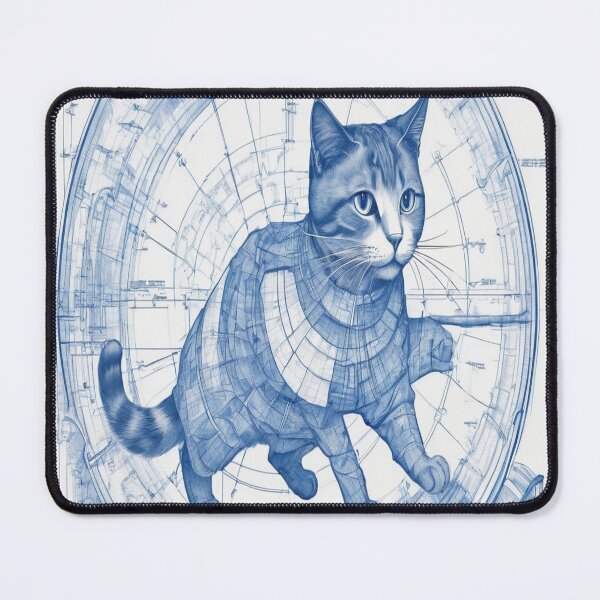 Item preview, Blueprint_Cat_07 designed and sold by 100Strokes.