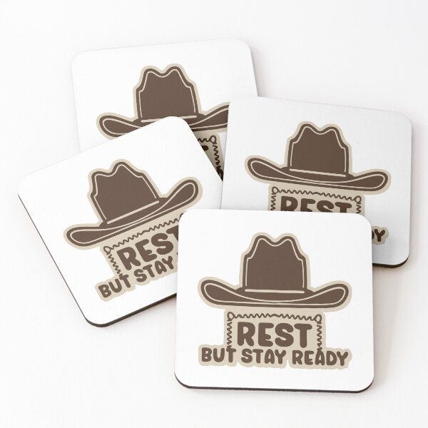 Item preview, Cowboy Hat on Fence - Rest but Stay Ready designed and sold by NiftyWrx.