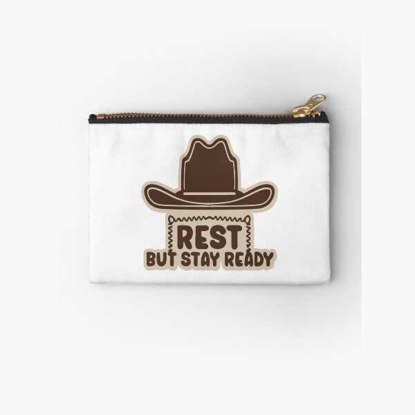 Item preview, Cowboy Hat on Fence - Rest but Stay Ready designed and sold by NiftyWrx.