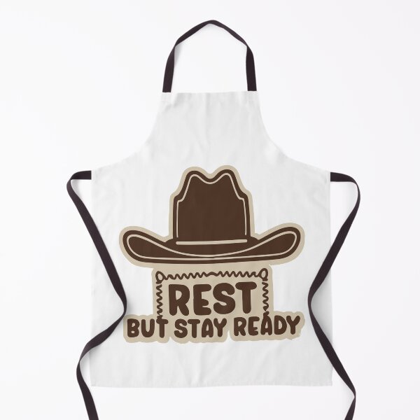 Item preview, Cowboy Hat on Fence - Rest but Stay Ready designed and sold by NiftyWrx.