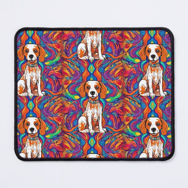 Item preview, Psychedelic Brittany Dog designed and sold by Fredster1966.