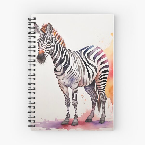 Item preview, Colorful Zebra Depiction - Watercolor Zebra designed and sold by PolygonPinnacle.