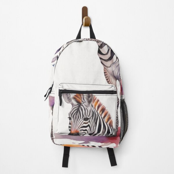 Item preview, Colorful Zebra Depiction - Watercolor Zebra designed and sold by PolygonPinnacle.