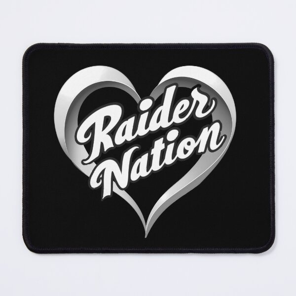 Item preview, Raider Nation in a heart designed and sold by My Team Designs.