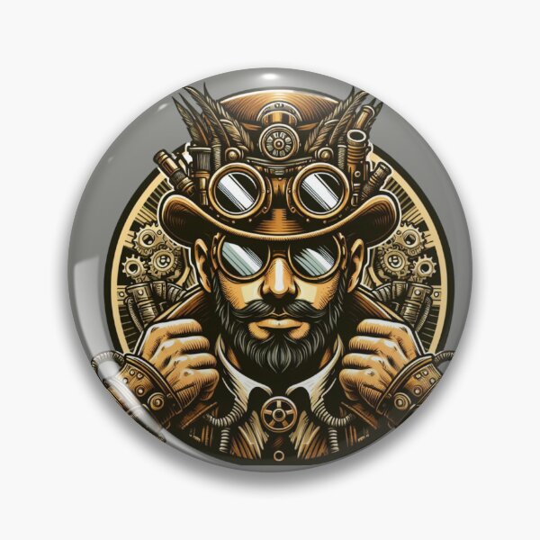Item preview, Steampunk Man Vintage Retro Style   designed and sold by MusesWhispers.