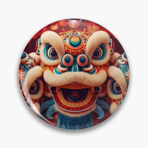 Item preview, Traditional Chinese dancing lion designed and sold by CanvasCult.