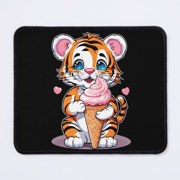 Item preview, Cute tiger with ice cream designed and sold by Culmika.