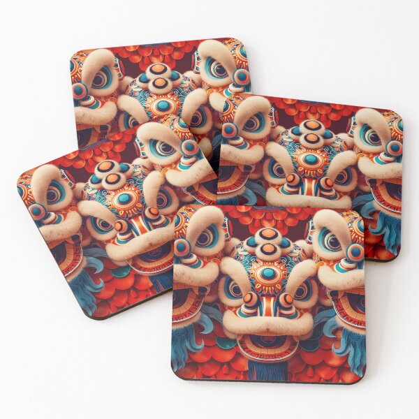 Item preview, Traditional Chinese dancing lion designed and sold by CanvasCult.
