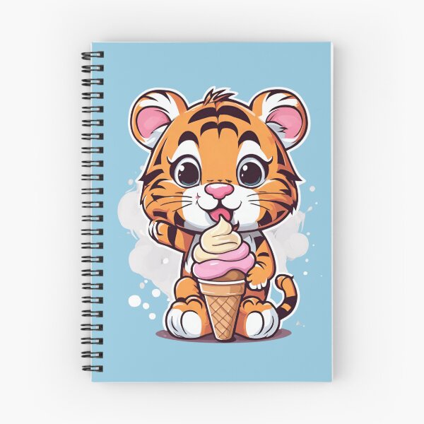 Item preview, Cute tiger with ice cream  designed and sold by Culmika.