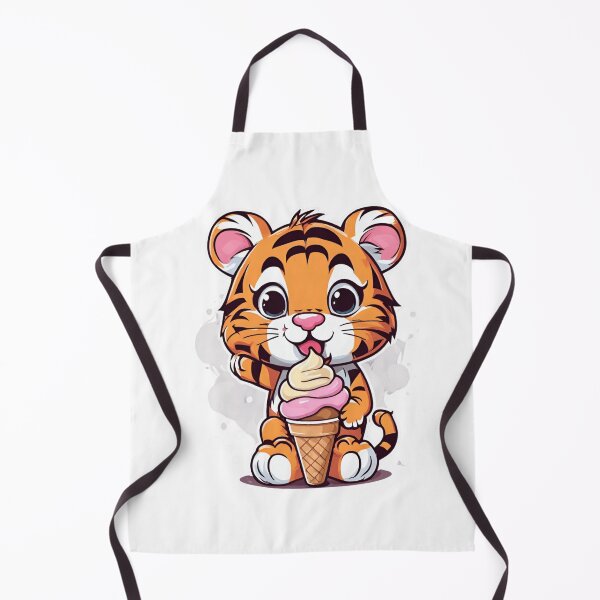 Item preview, Cute tiger with ice cream designed and sold by Culmika.