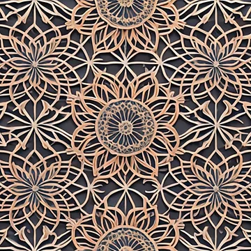 Artwork thumbnail, Lace Inspired Pattern by hallwell