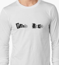 Punk Rock Magazine Style Long Sleeve T-Shirt