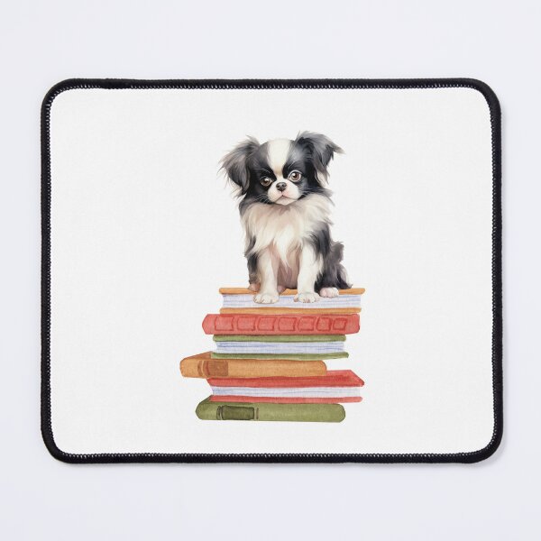 Item preview, Japanese Chin Puppy And Books designed and sold by TheAnimalZ00.