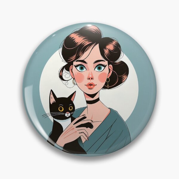 Item preview, a woman holding cat designed and sold by Hirazubair.