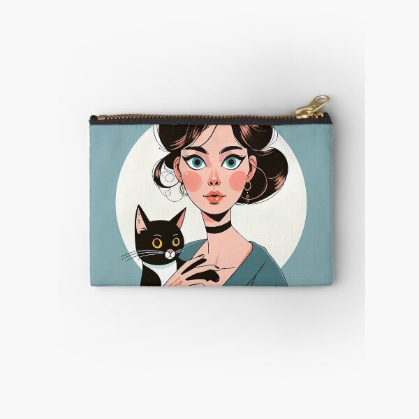 Item preview, a woman holding cat designed and sold by Hirazubair.