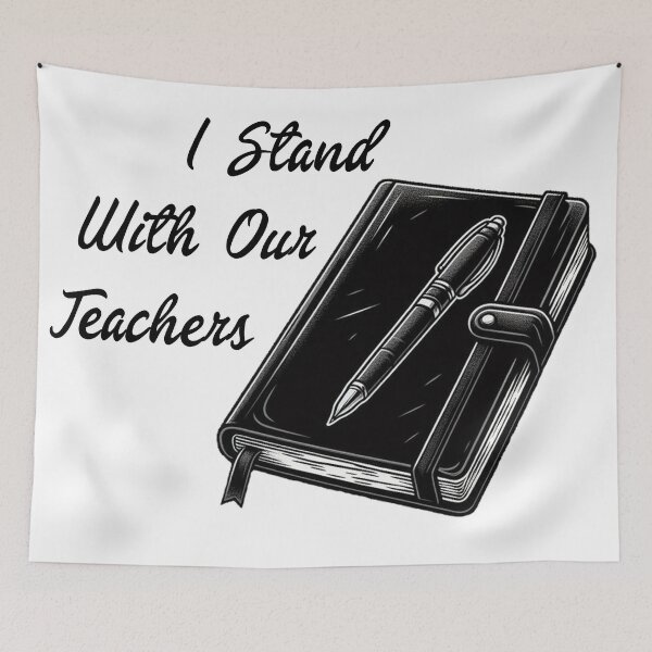 Item preview, I Stand With Our Teachers & Stand Against Book Banning designed and sold by Echonn.