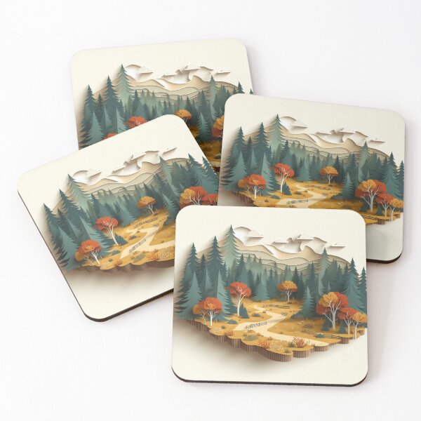 Item preview, Orange and green forest designed and sold by Thes22.