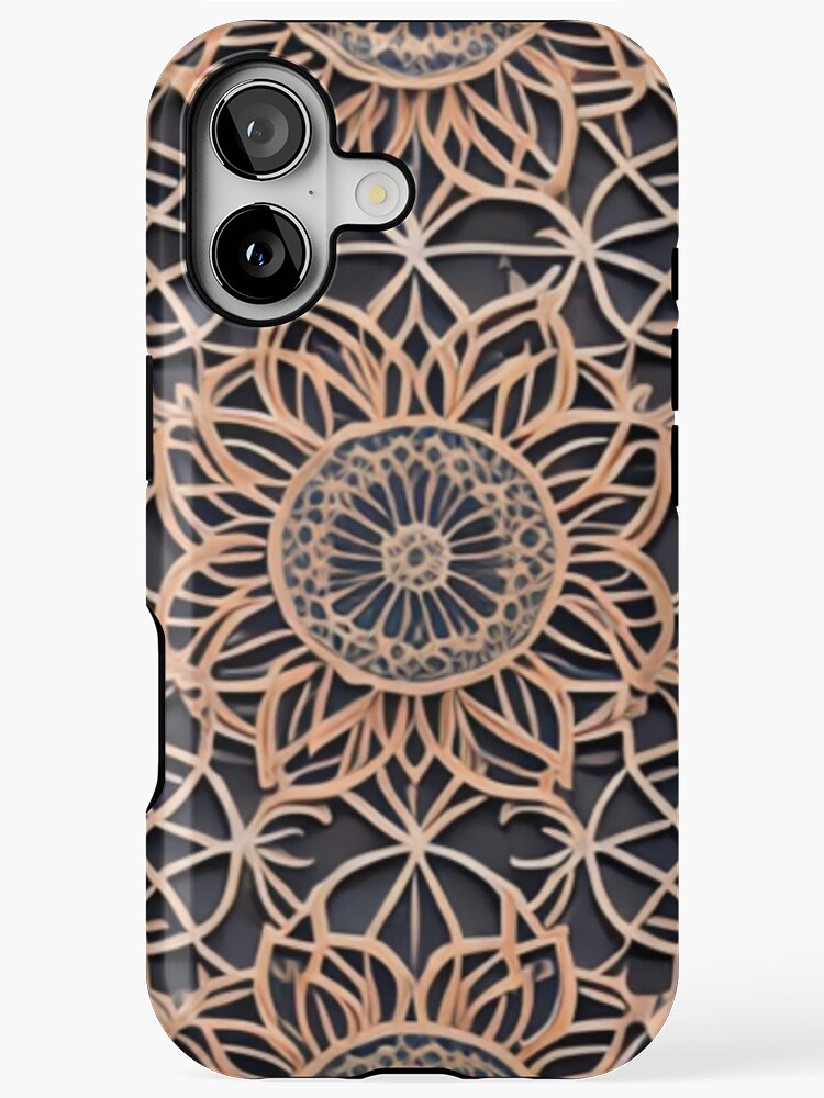 Thumbnail 1 of 4, iPhone Case, Lace Inspired Pattern designed and sold by hallwell.