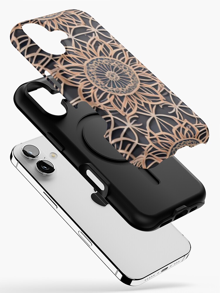 Thumbnail 2 of 4, iPhone Case, Lace Inspired Pattern designed and sold by hallwell.