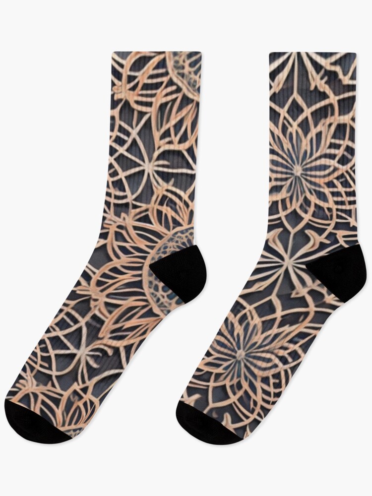 Thumbnail 1 of 5, Socks, Lace Inspired Pattern designed and sold by hallwell.