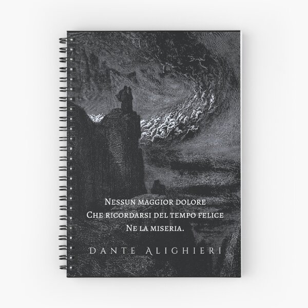 Item preview, Dante Alighieri quote: Nessun maggior dolore che ricordarsi del tempo felice ne la miseria designed and sold by artbleed.