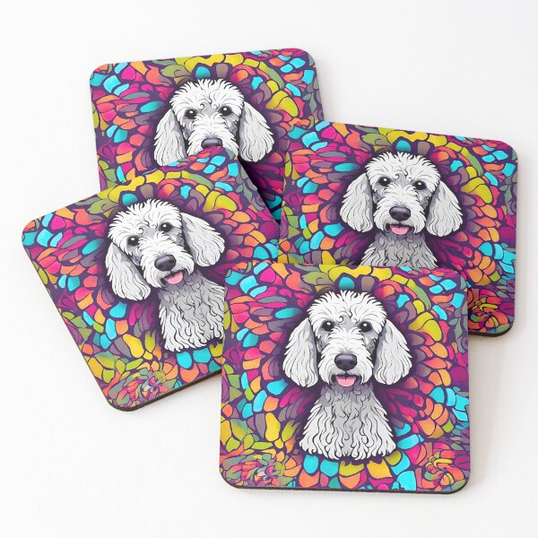 Item preview, Psychedelic Bedlington Terrier designed and sold by Fredster1966.