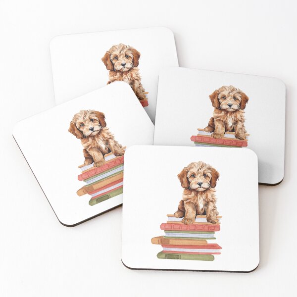 Item preview, Labradoodle Puppy And Books designed and sold by TheAnimalZ00.